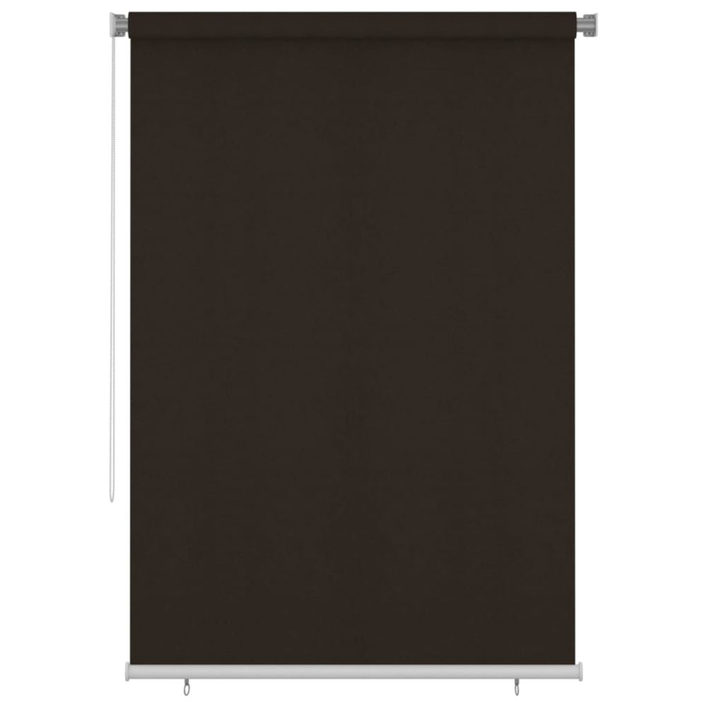 Store roulant d'extérieur 160x230 cm marron pehd