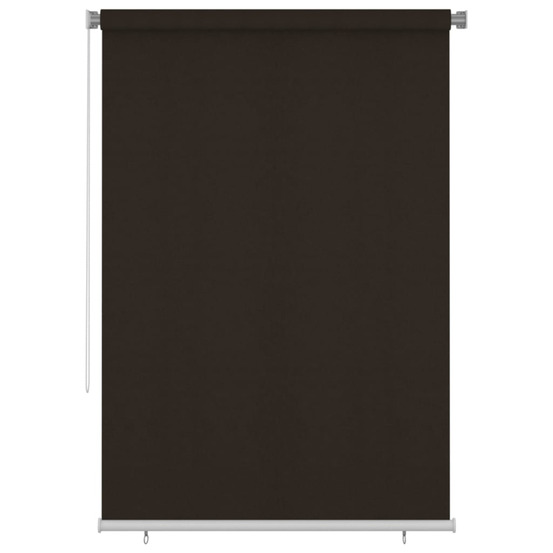 Store roulant d'extérieur 160x230 cm marron pehd