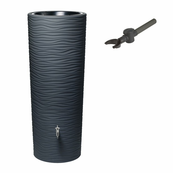 Kit réservoir natura 350l graphite - collecteur speedy - robinet design