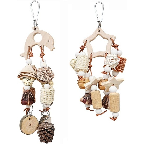 Jouets mâcher perroquet naturel lot de 2