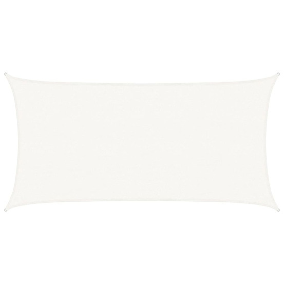 Voile d'ombrage 160 g/m² blanc 2,5x5 m pehd