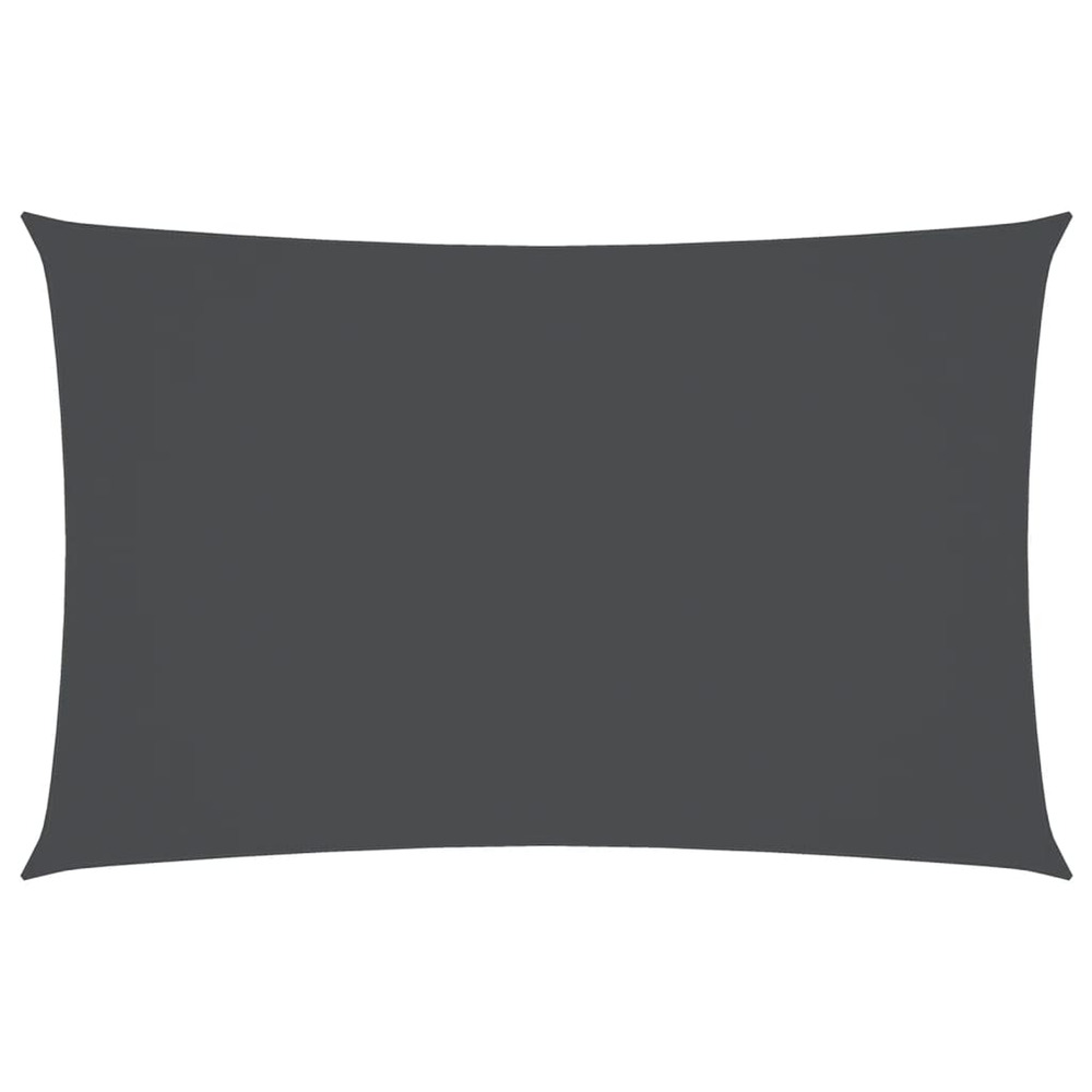 Voile de parasol tissu oxford rectangulaire 3,5x5 m anthracite