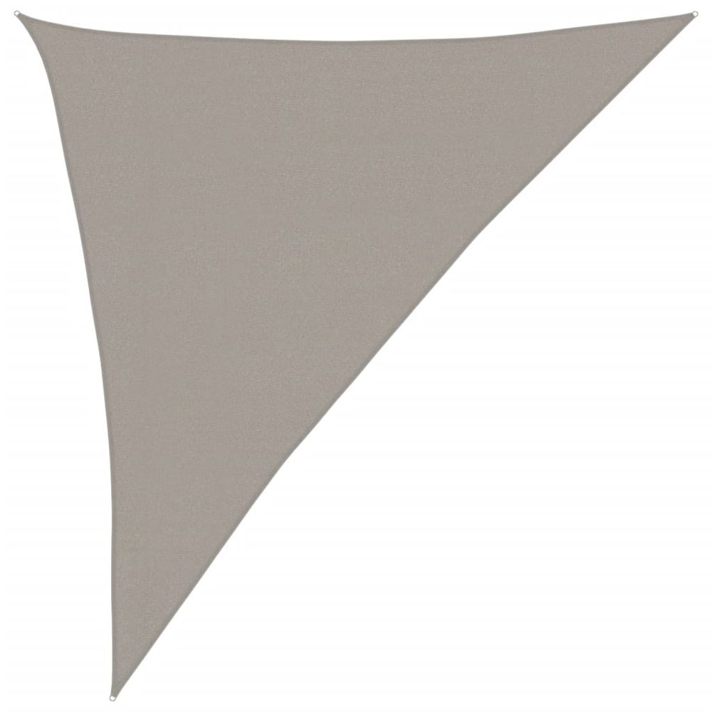 Voile d'ombrage 160 g/m² triangulaire gris clair 3x4x5 m pehd