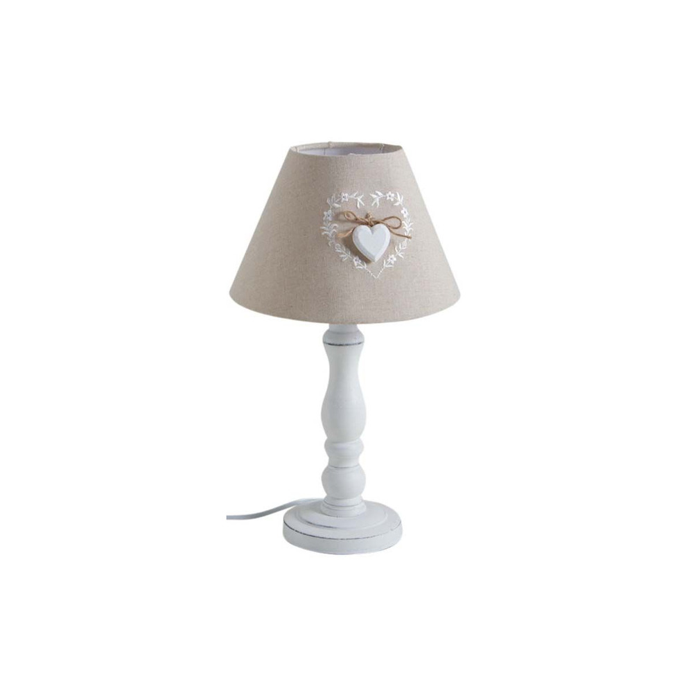 Lampe de chevet en bois romantique (lot de 2)