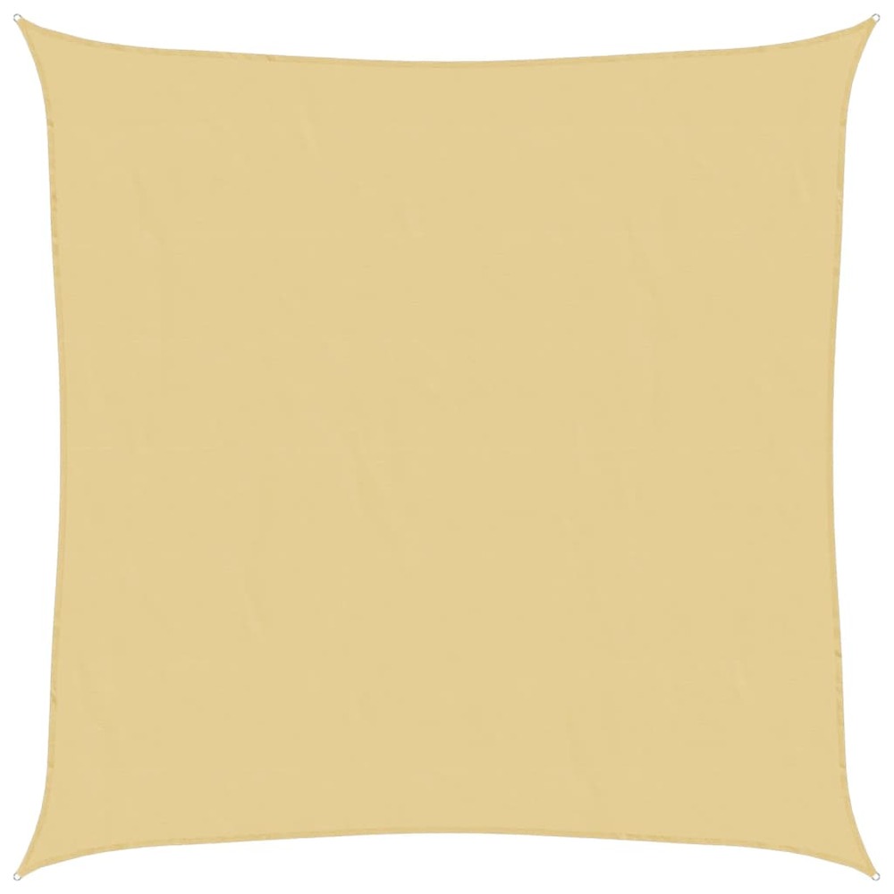 Voile d'ombrage sable 5x5 m 100 % polyester oxford