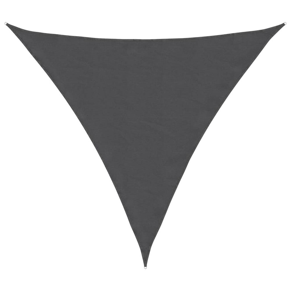 Voile de parasol tissu oxford triangulaire 5x5x5 m anthracite