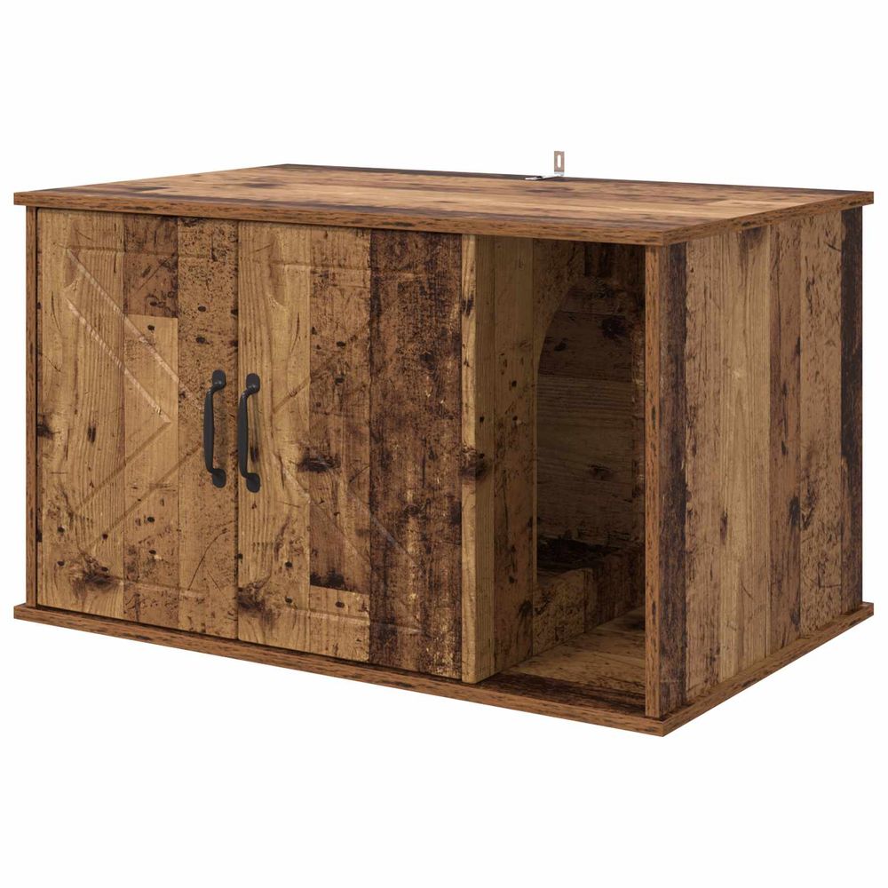 Maison pour chat bois ancien 85 x 55 x 50,5 cm