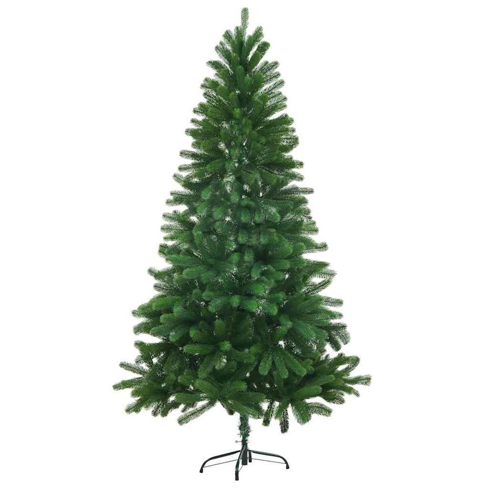 Sapin de noël artificiel réaliste en pe pour décoration intérieur extérieur vert 150 cm