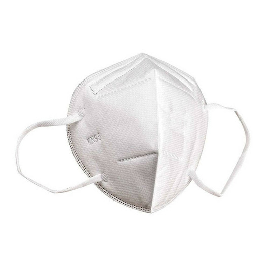 Boîte de 50 masques respiratoires pliables jetables ffp2 kn95 95 % blanc masques5