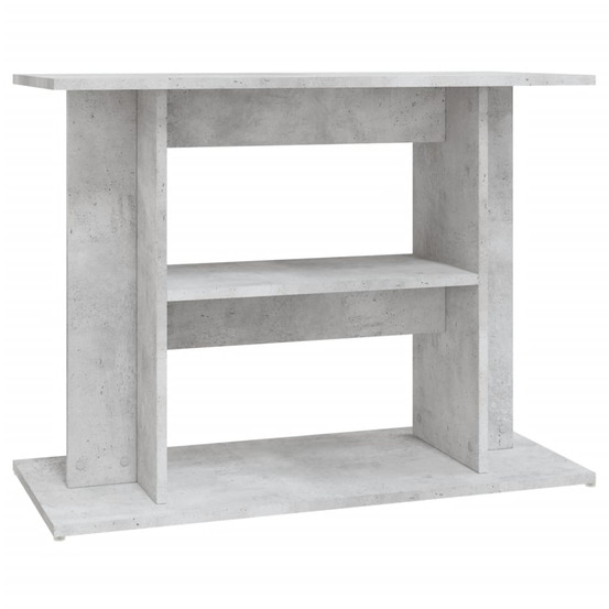 Support d'aquarium en béton gris 80 x 35 x 60 cm bois d'ingénierie