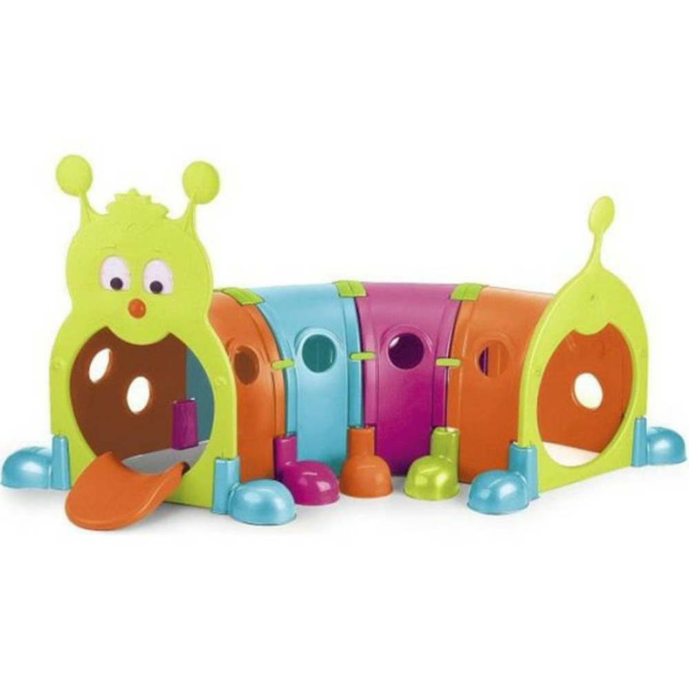 Aire de jeux tunnel gus chenille - plastique anti-uv - feber
