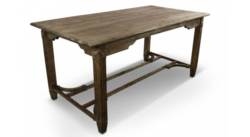 Table à manger bois 180x90.5x81.5cm - marron