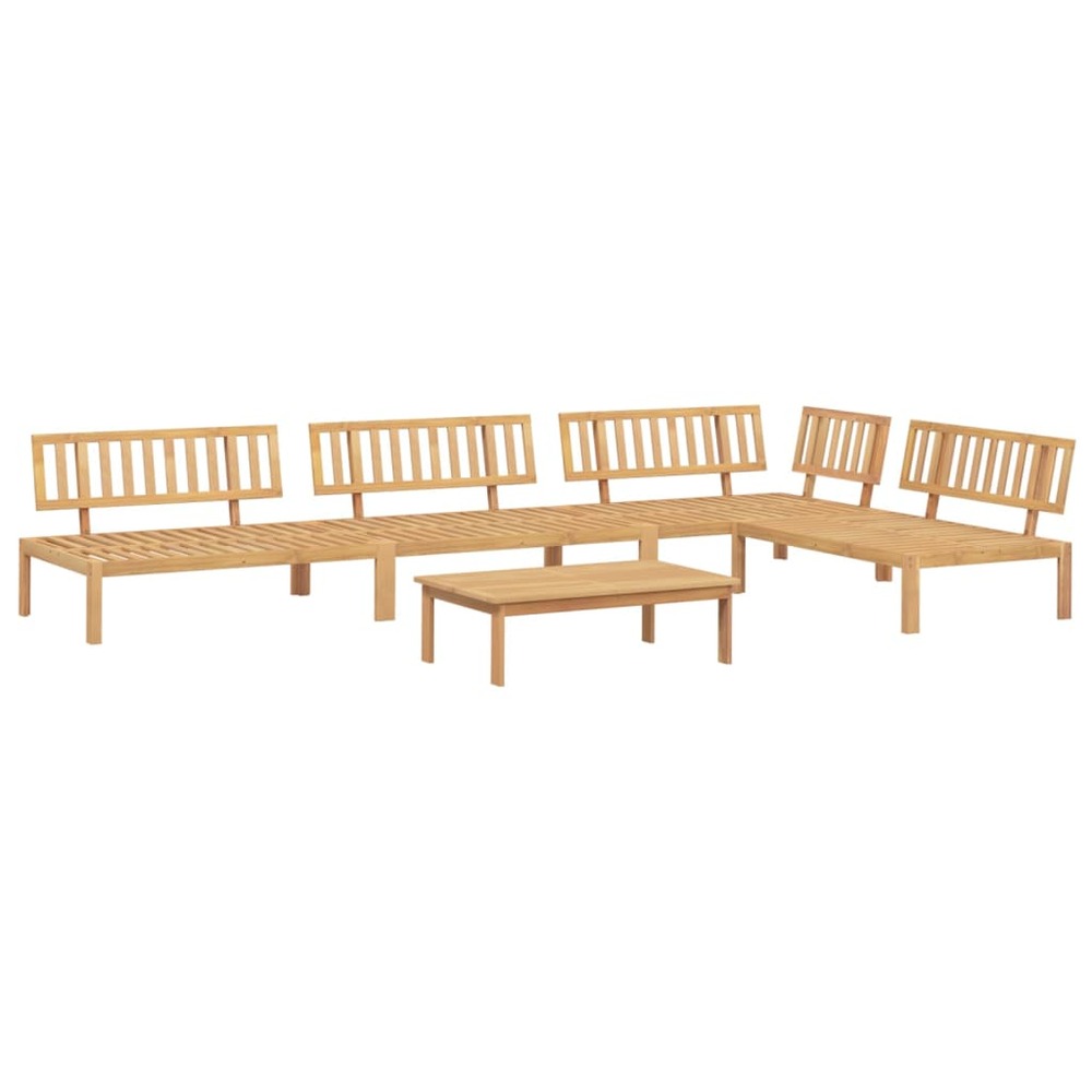 Salon palette de jardin 5 pcs bois d'acacia massif