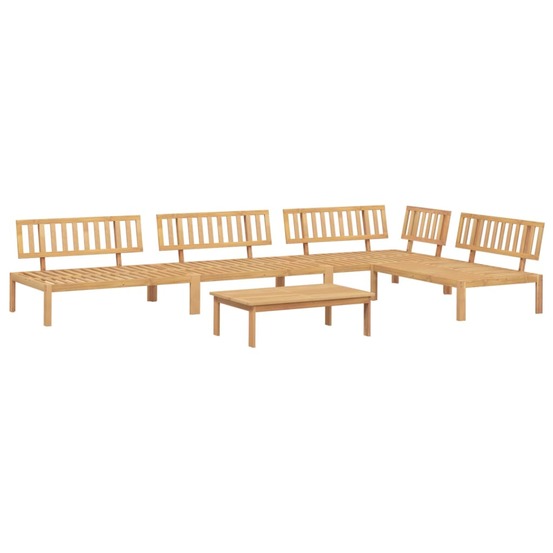 Salon palette de jardin 5 pcs bois d'acacia massif