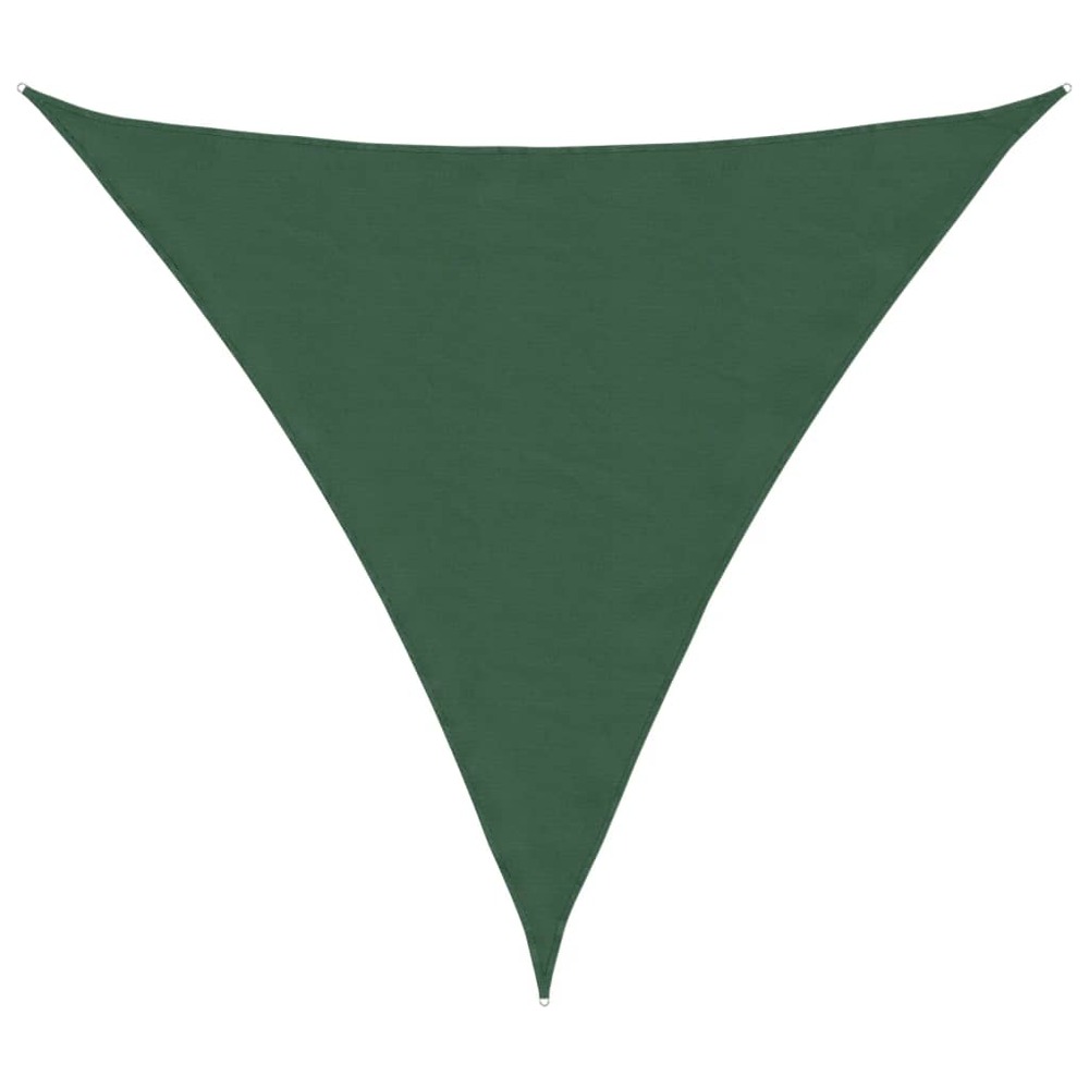 Voile parasol tissu oxford triangulaire 4x4x4 m vert foncé