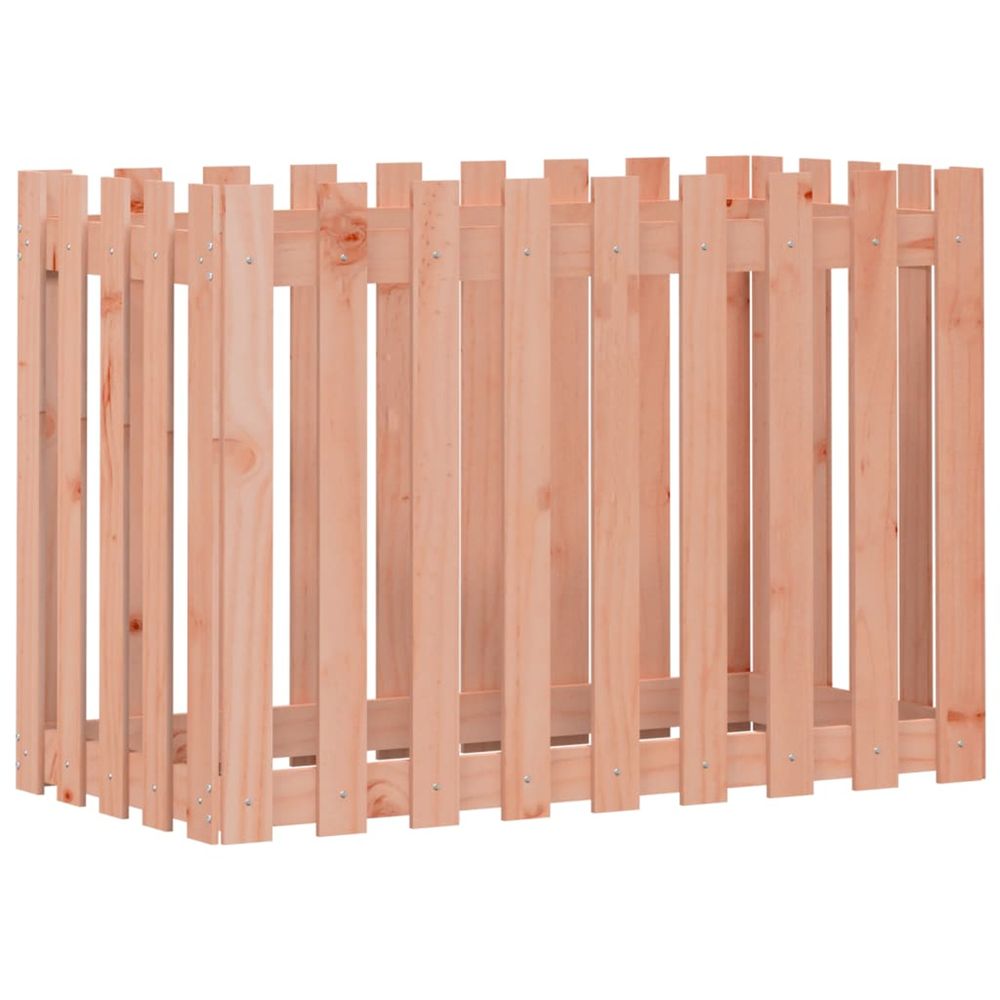 Lit surélevé de jardin design de clôture bois douglas massif