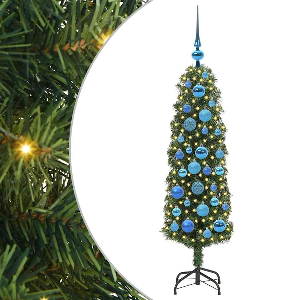 Sapin de noël artificiel vert 120 cm pvc et acier et plastique