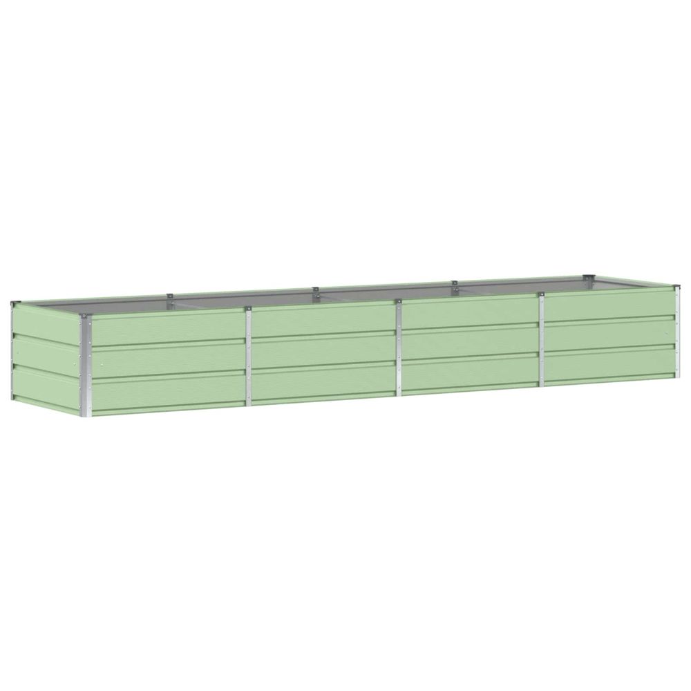 Jardinière vert 320 x 80 x 45 cm acier