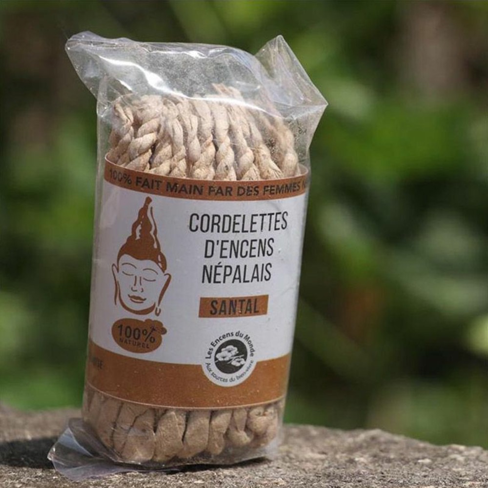 Cordelettes d'encens népalais au santal