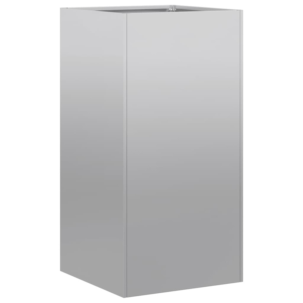 Jardinière d'extérieur 40x40x80 cm acier galvanisé