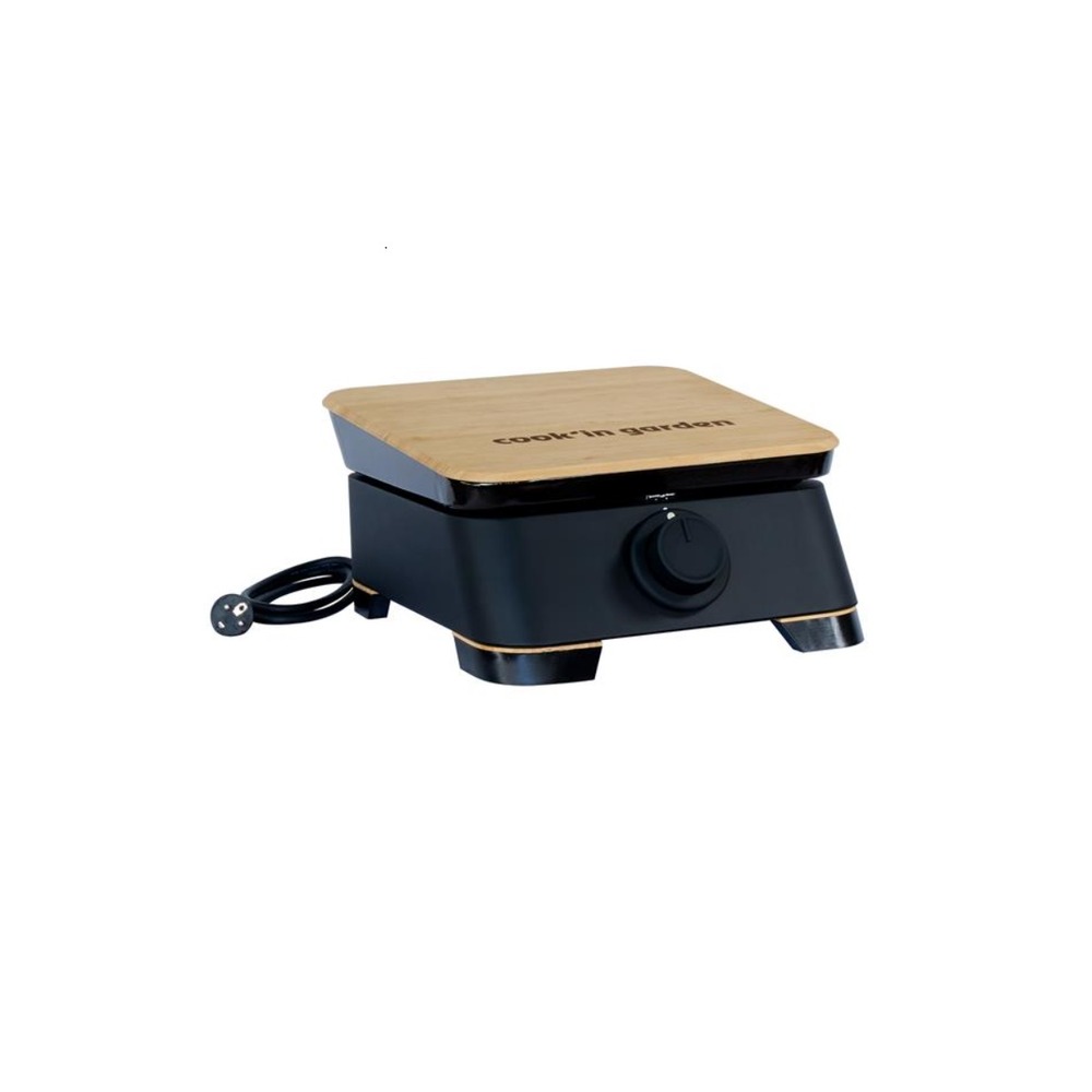 Plancha électrique 2500w plaque fonte émaillée - pe004