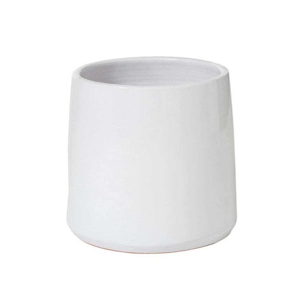 Cache-pot en céramique blanc 23x23x21.5 cm