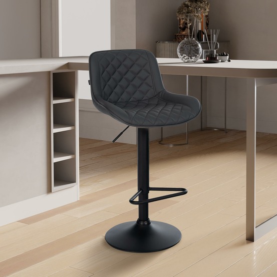 Tabouret de bar kasson simili cuir
