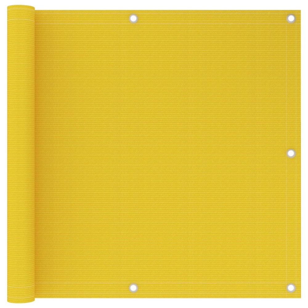 Écran de balcon jaune 90x600 cm pehd