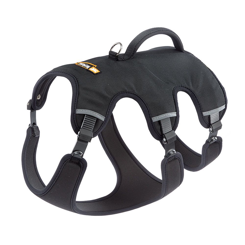 Ferplast harnais chien réglable m poitrail 55-65 cm avec poignée, noir