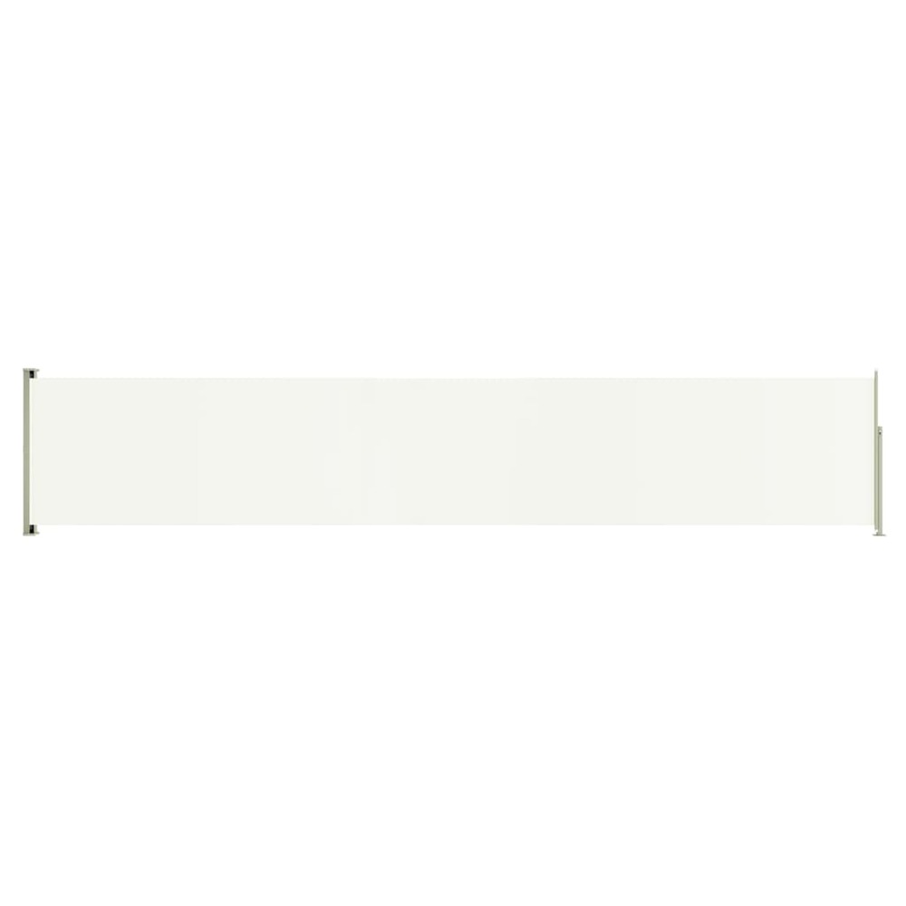 Auvent paravent store brise-vue latéral rétractable de patio jardin terrasse balcon protection visuelle écran 117 x 600 cm cr
