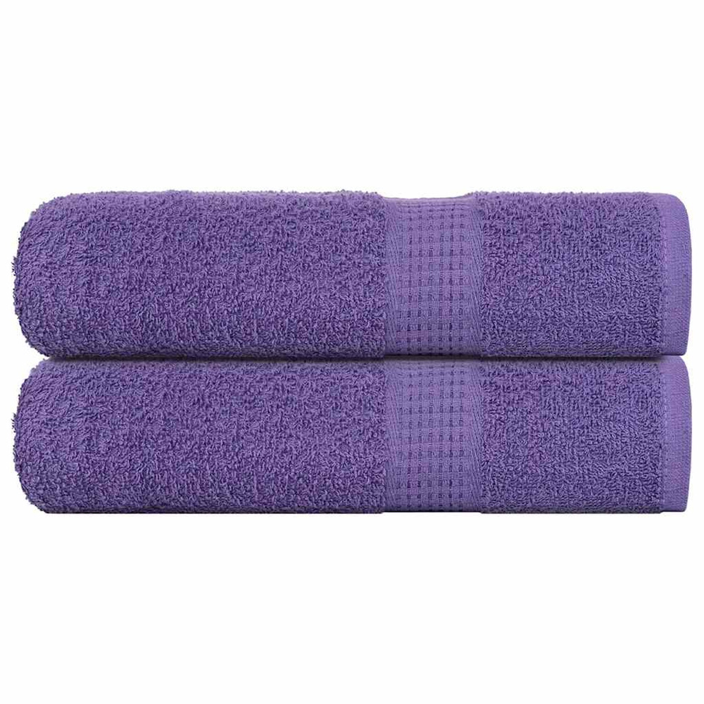 Serviettes de douche frogn 2 pcs violet 70x140 cm 360 g/m²