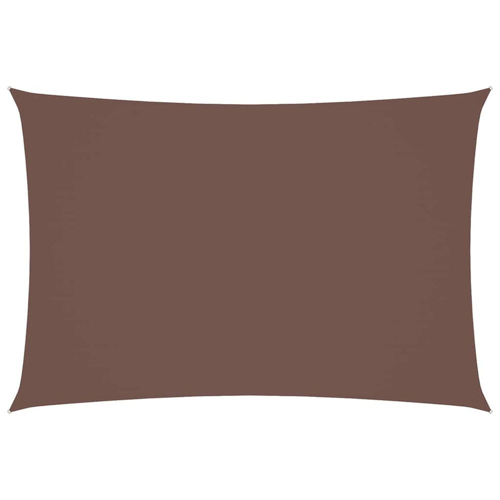 Voile de parasol tissu oxford rectangulaire 3x5 m marron