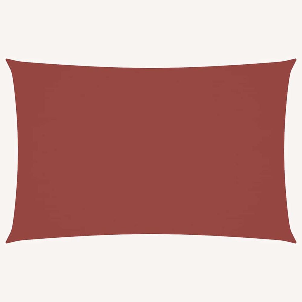 Voile de parasol tissu oxford rectangulaire 5x8 m terre cuite