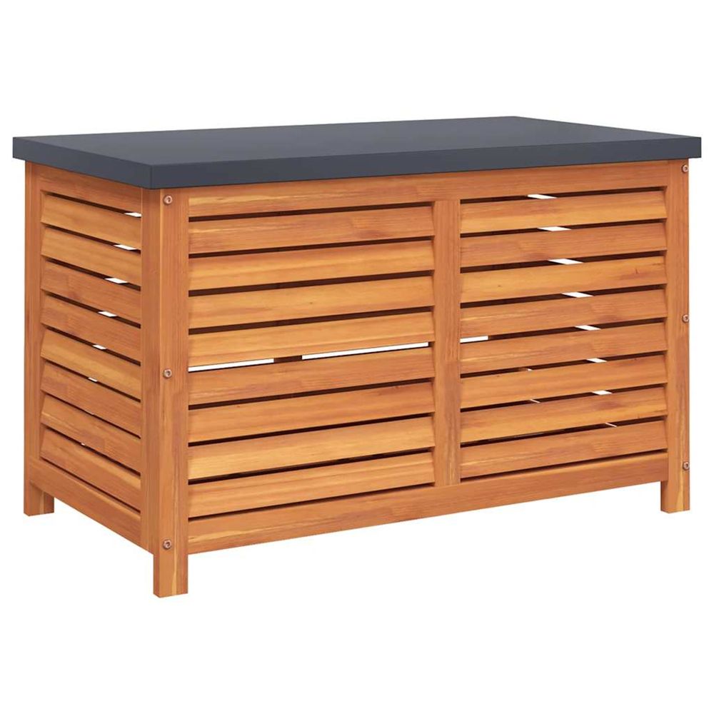 Boîte de rangement de jardin 60x50x55 cm bois d'eucalyptus