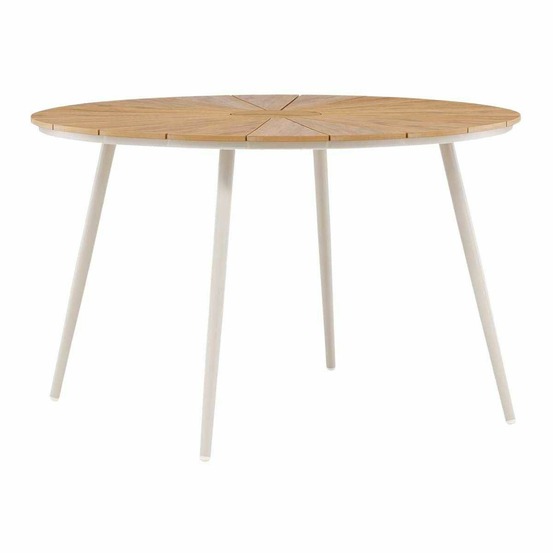 Table de repas extérieure 120 cm san vito beige