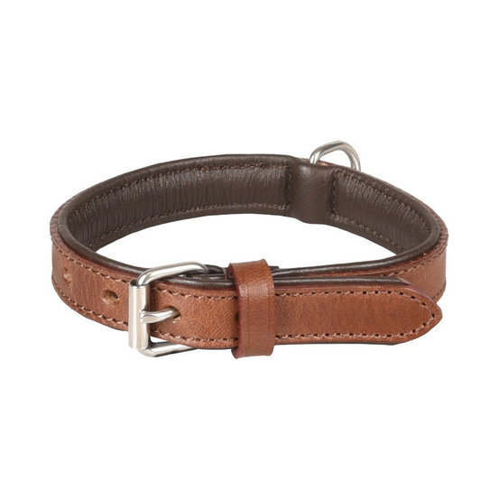 Collier cuir s 26-32 cm arizona brun pour chien