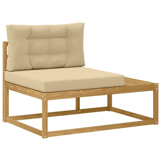 Canapé d'extérieur en bout blanc 115 x 83 x 73 cm polyester