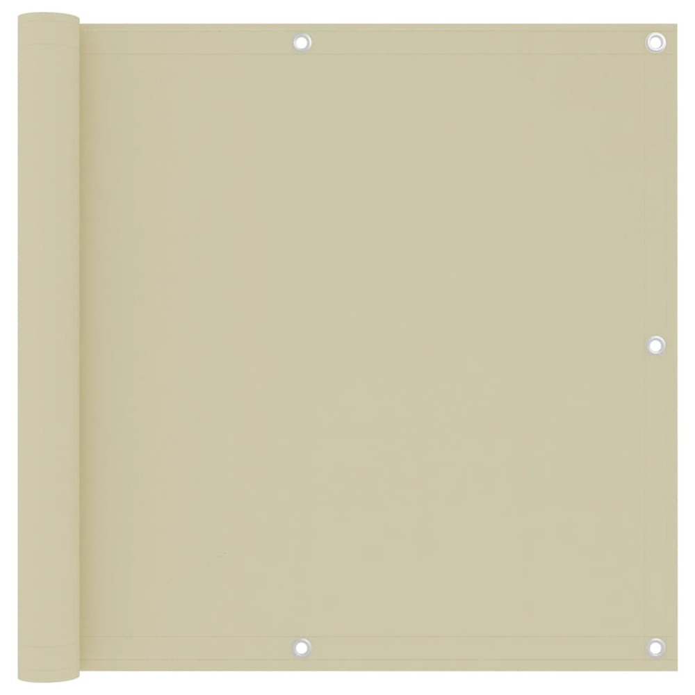 Écran de balcon crème 90x300 cm tissu oxford