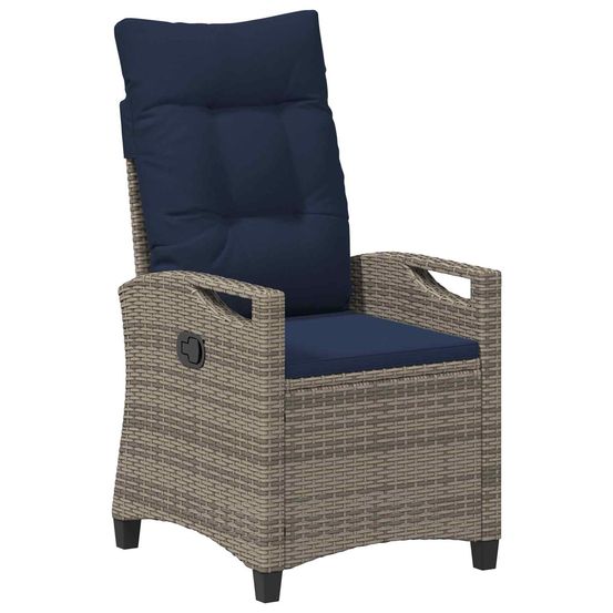 Chaise de jardin inclinable 56 x 60 x 112 cm acier