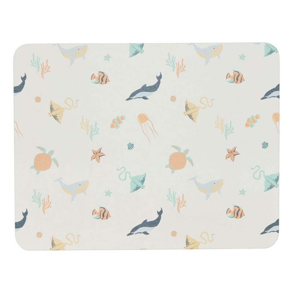 Tapis de salle de bain orta en diatomite 45x35cm imprimé animaux marins