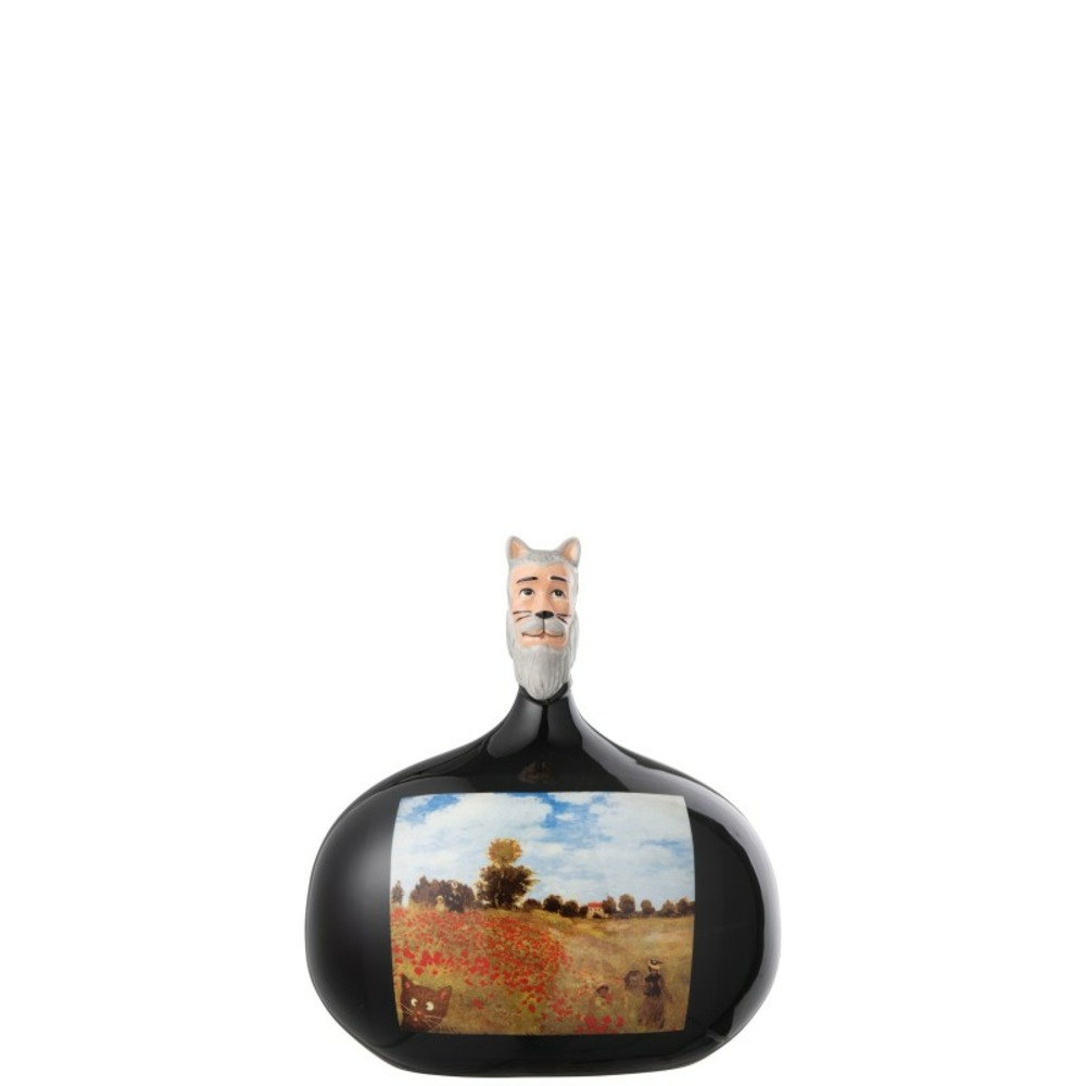 Figurine les chartistes en poterie multicolore 10.5x8x12 cm