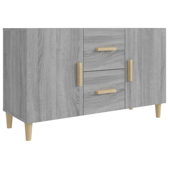Buffet bahut commode armoire meuble de rangement organisateur cuisine salle de séjour salon sonoma 100 x 36 x 60 cm bois d'in