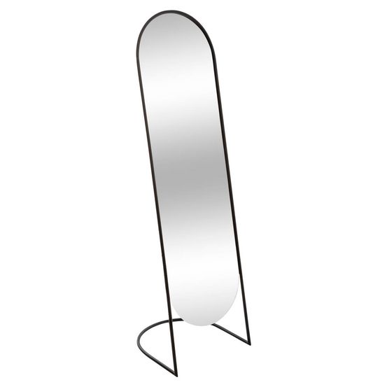 Miroir sur pied noir métal noir h140cm