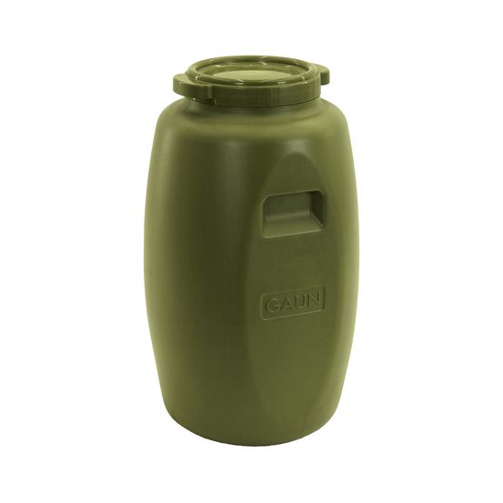 Bidon de stockage alimentaire plastique étanche 60 litres kaki