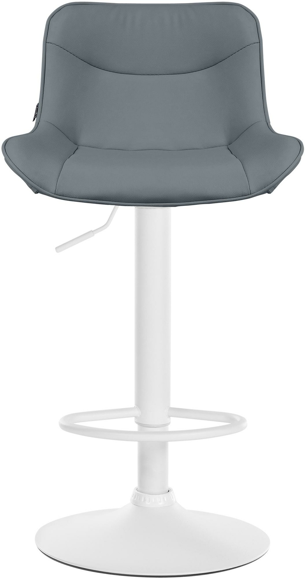 Tabouret de bar vonore simili cuir blanc