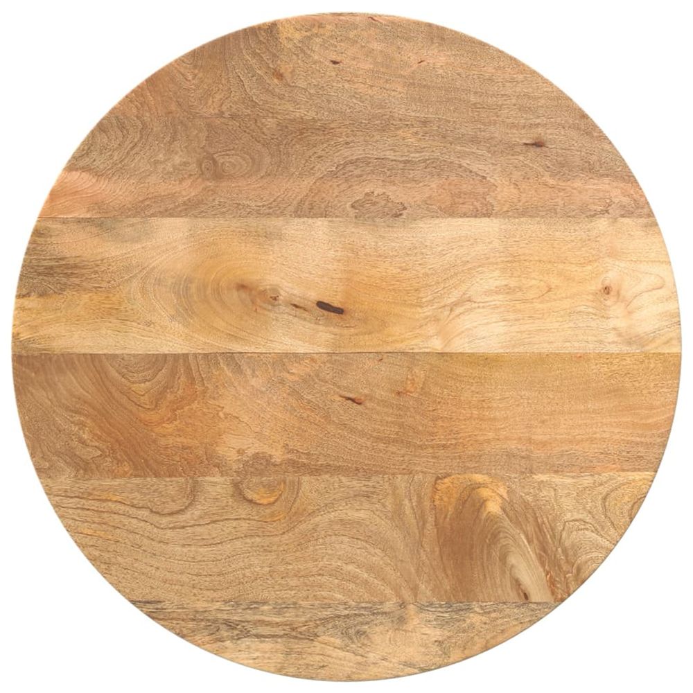 Dessus de table ø 40x3,8 cm rond bois de manguier massif