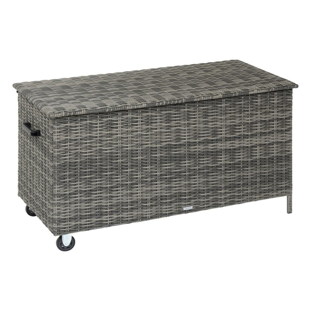 Coffre de rangement 159 x 76 x h. 82,5 cm bayana terre d'ombre