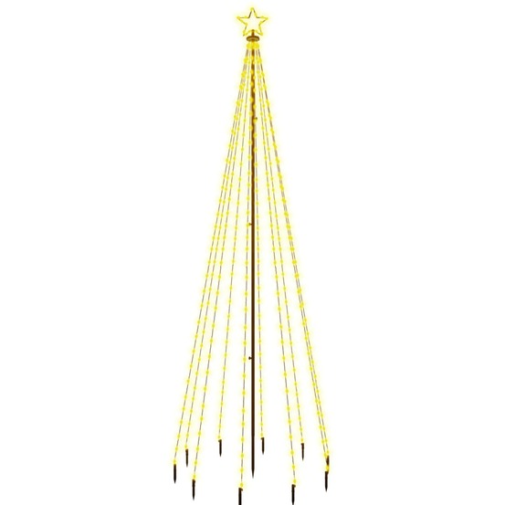 Sapin de noël avec piquet blanc chaud 310 led 300 cm