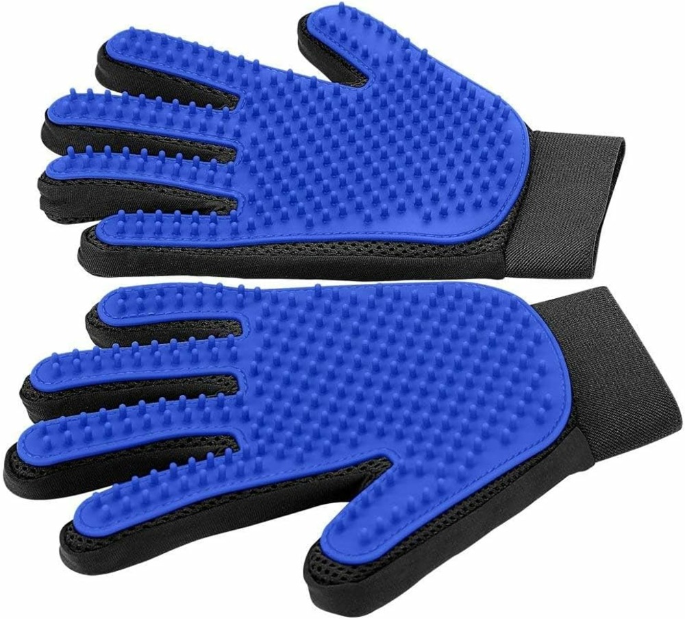 Gants de toilettage en silicone doux pour animaux (paire)