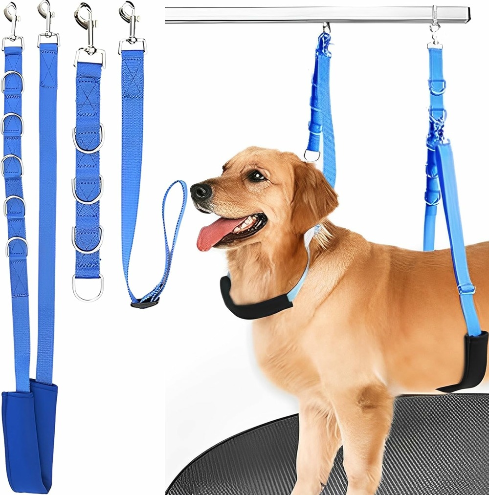 Accessoires toilettage chien – sangles et cordes réglables